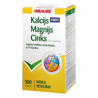 WALMARKKALCIJS-MAGNIJS-CINKSFORTE,100tabletes