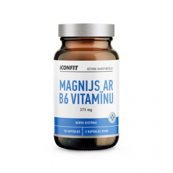 ICONFITMagnijsarB6Vitamīnu,375mg,90kapsulas